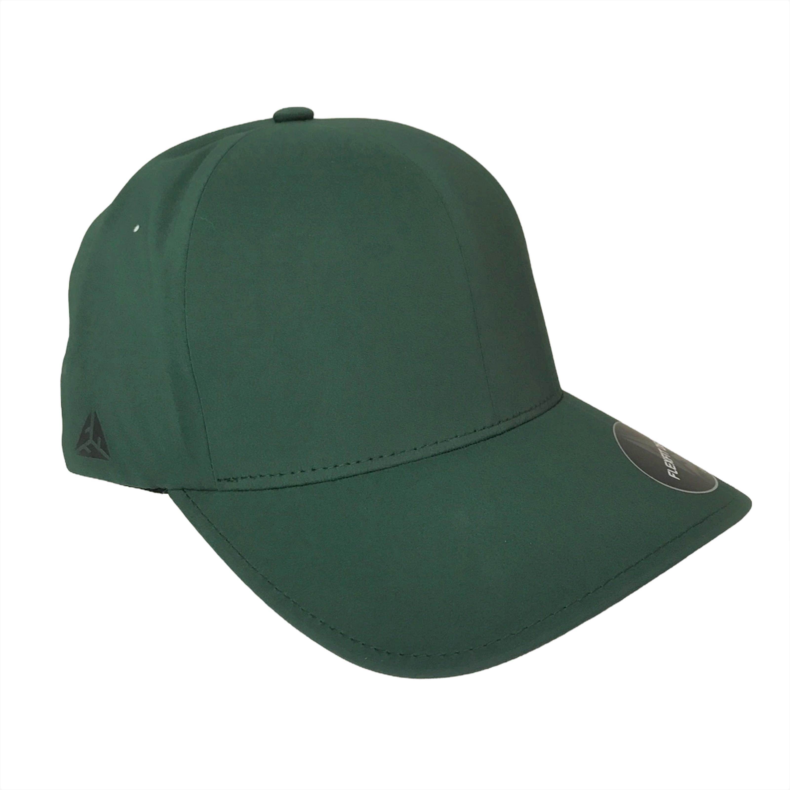 Foto 4 pulgar | Gorra Flexfit Cerrada Delta color Verde Oscuro