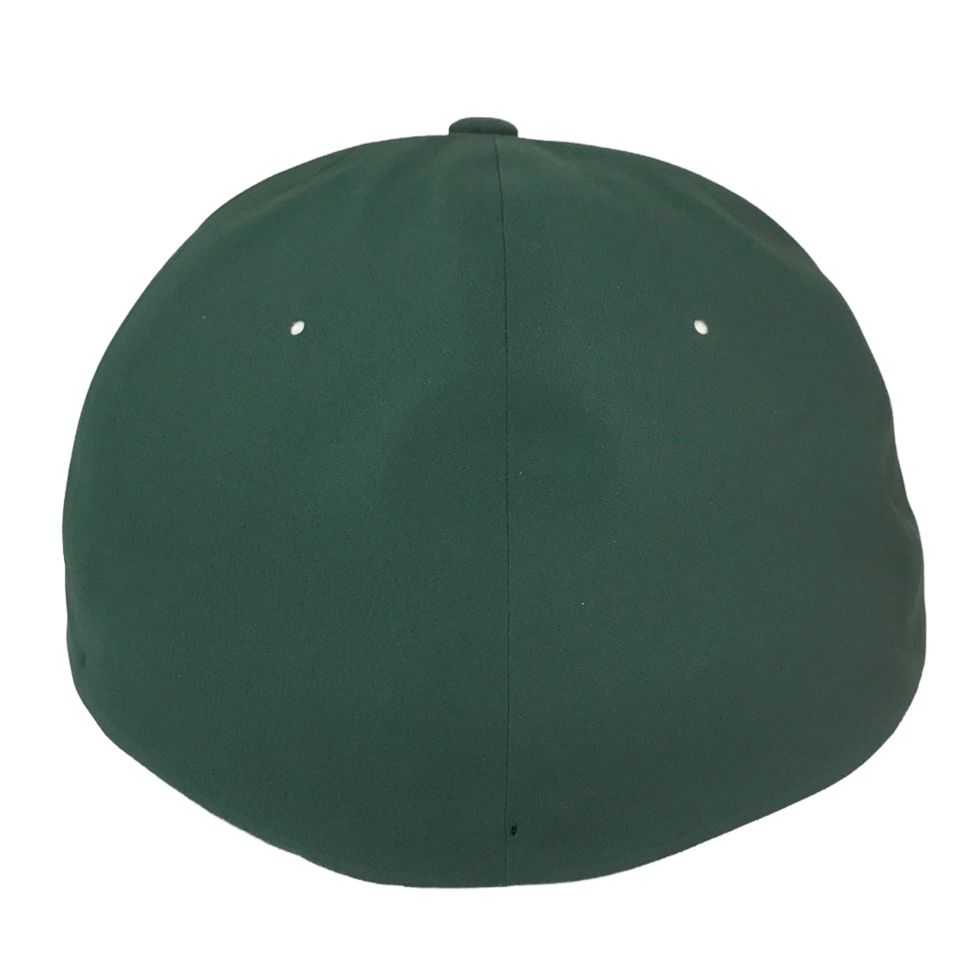 Foto 5 pulgar | Gorra Flexfit Cerrada Delta color Verde Oscuro