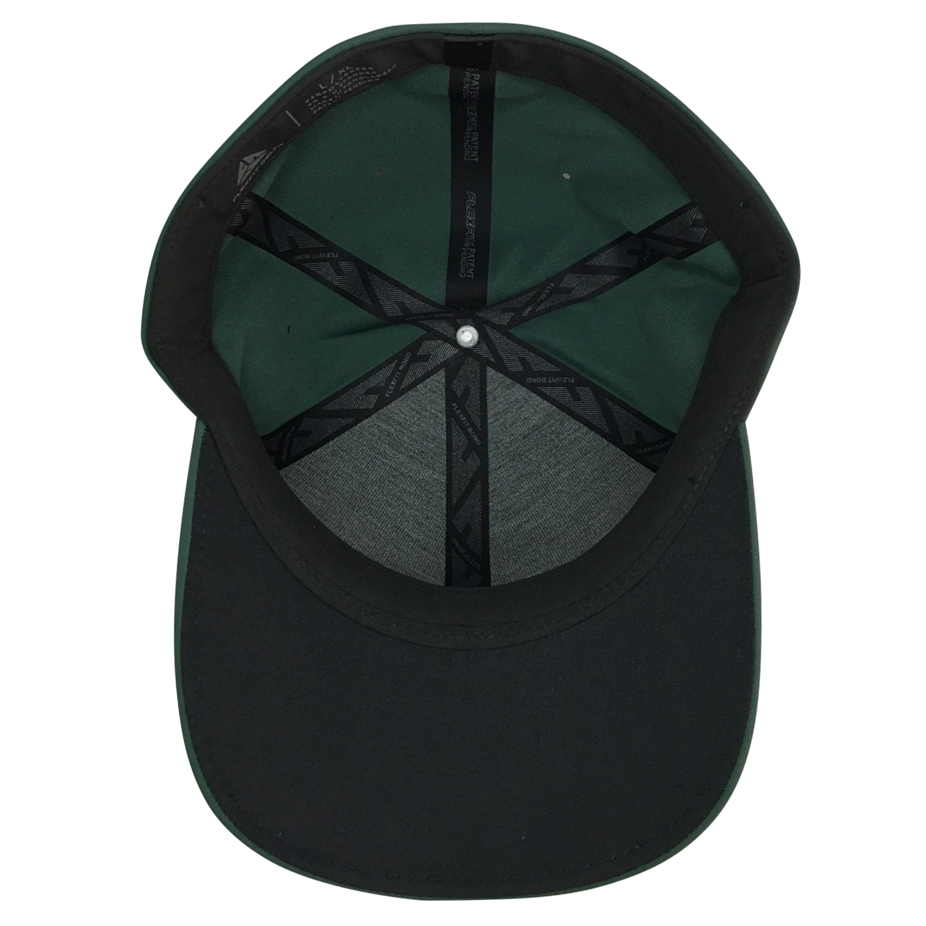 Foto 6 pulgar | Gorra Flexfit Cerrada Delta color Verde Oscuro