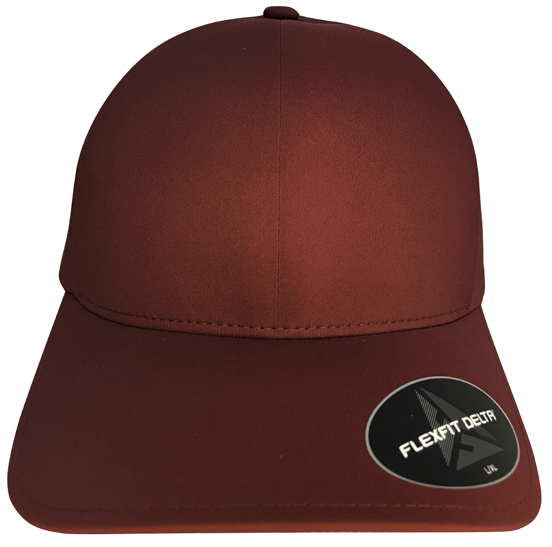 Foto 2 pulgar | Gorra Flexfit Cerrada Delta color Vino