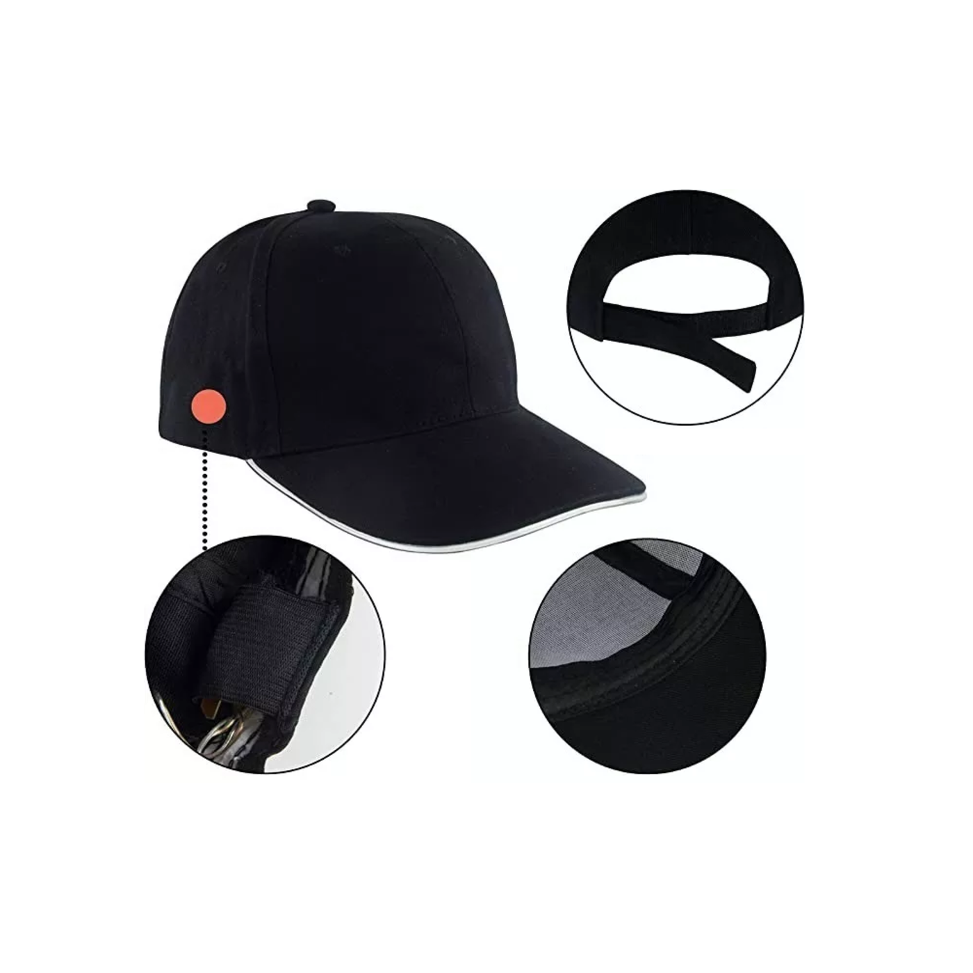 Foto 3 pulgar | Gorra Belug con Luz Led color Negro