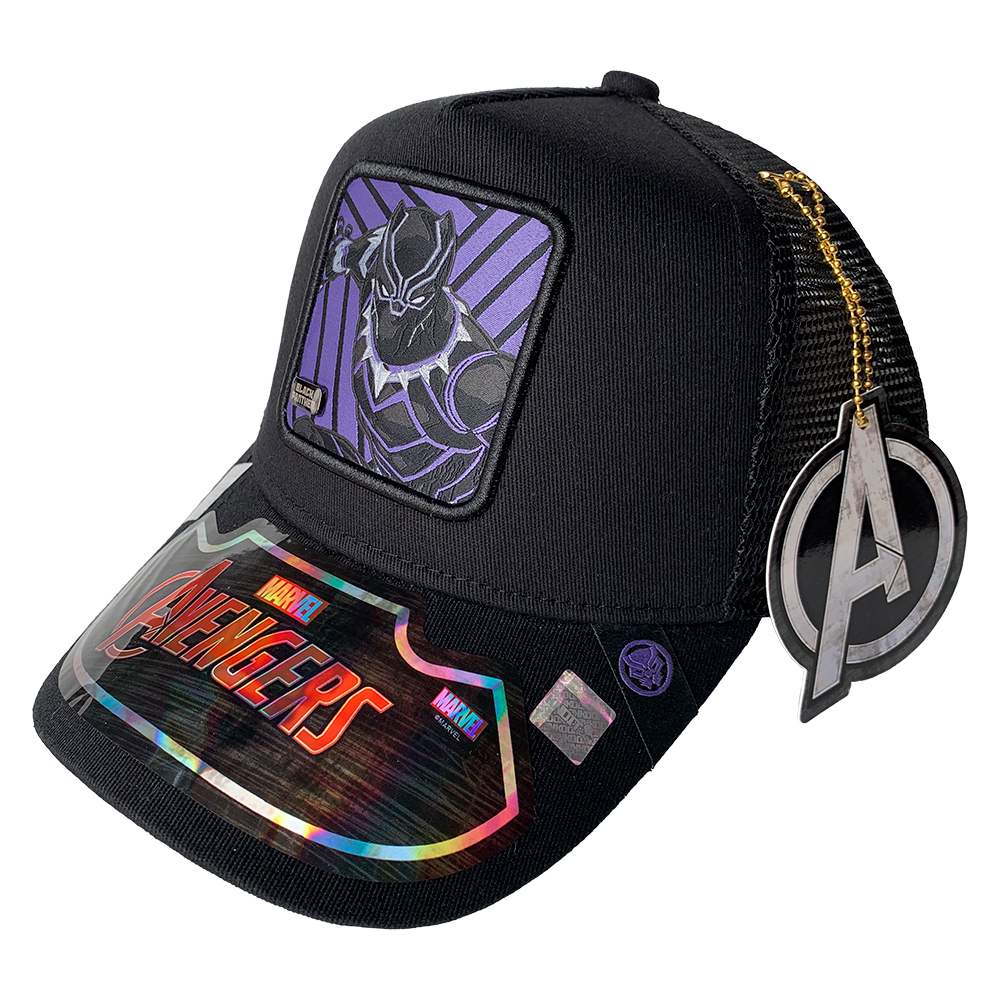 Foto 2 pulgar | Gorra Trucker Marvel Black Panther color Negro 57 cm