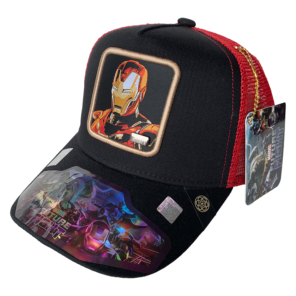 Foto 2 pulgar | Gorra Trucker Marvel Ironman color Rojo y Negro 57 cm