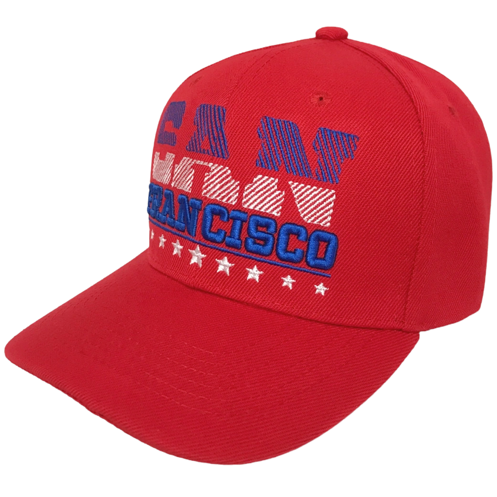 Foto 4 pulgar | Gorra Bordada Ciudades color Rojo San Francisco