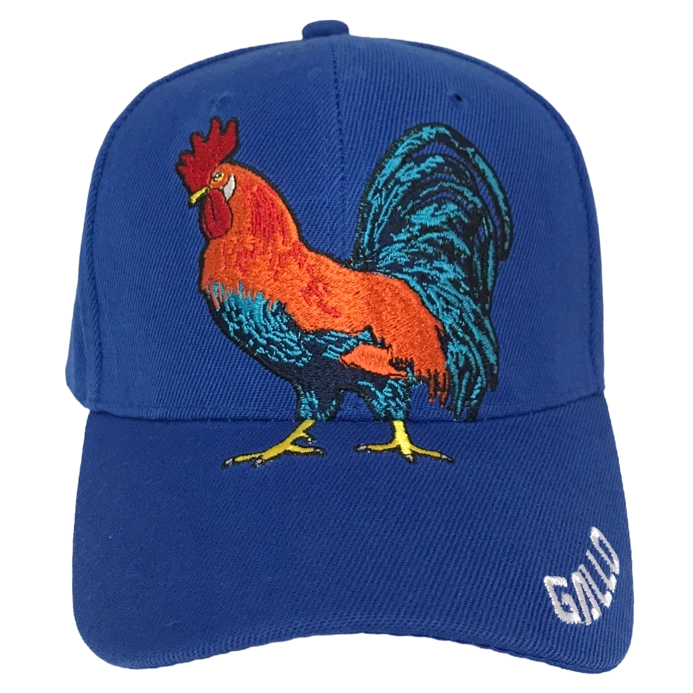 Foto 2 pulgar | Gorra Económica Vaquera Bordado de Gallo Genérica color Azul Rey