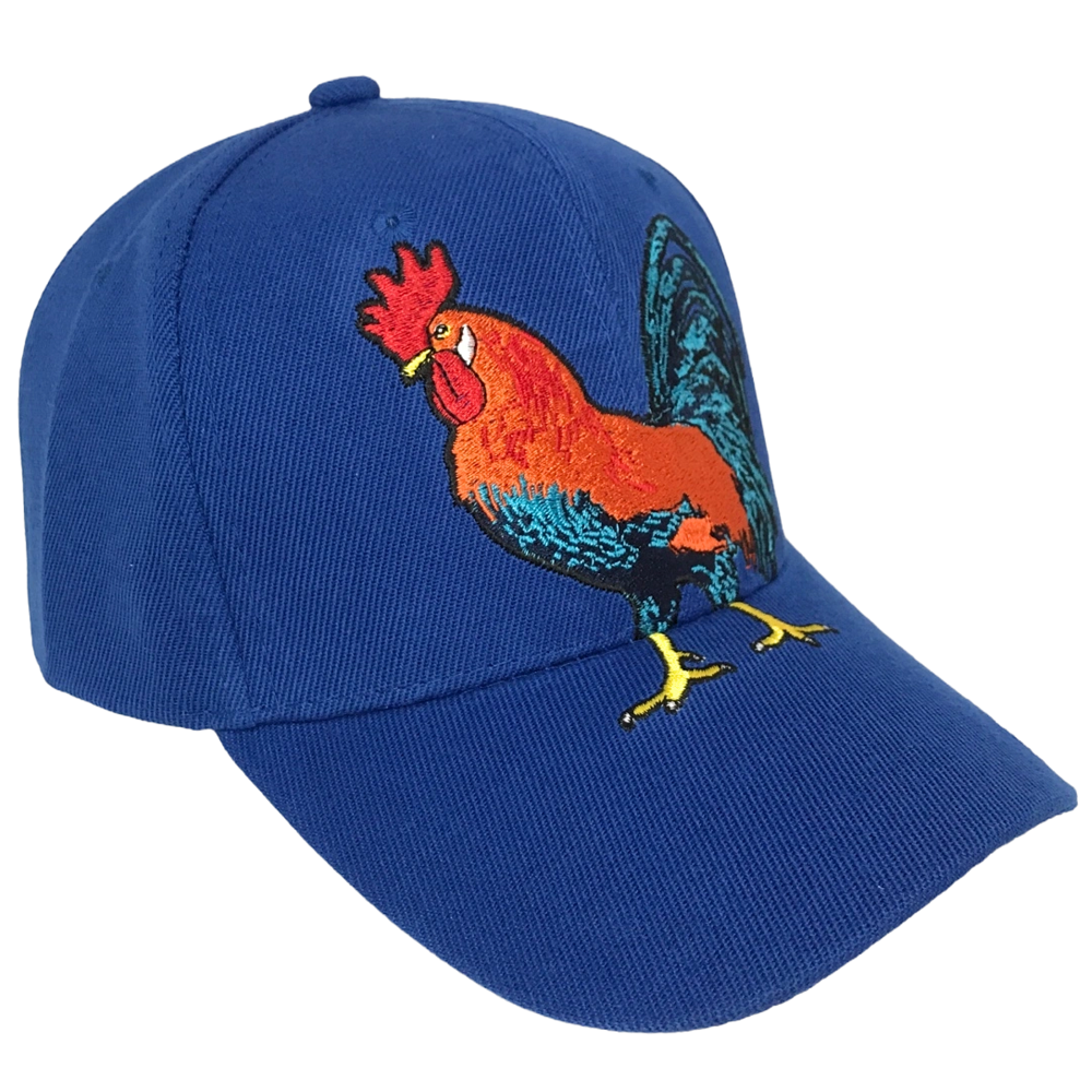 Foto 3 pulgar | Gorra Económica Vaquera Bordado de Gallo Genérica color Azul Rey