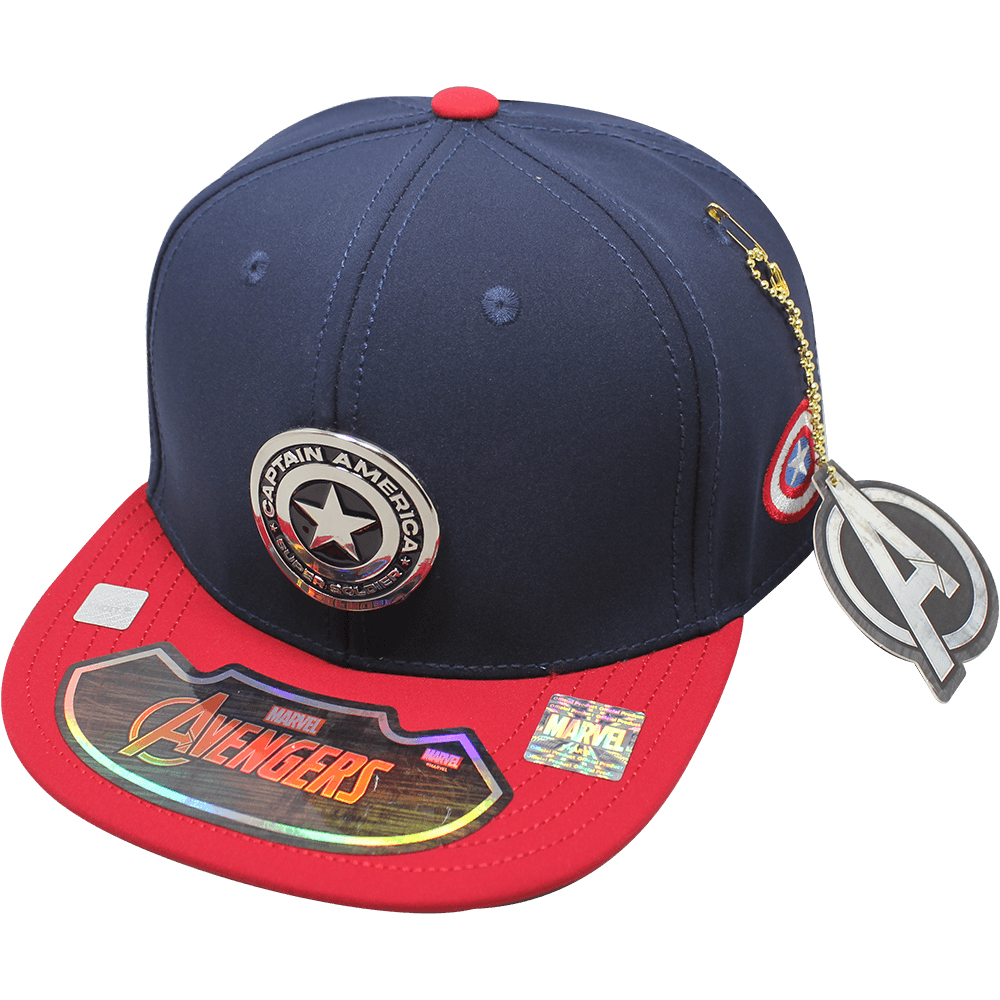 Foto 2 pulgar | Gorra Marvel Capitán América color Azul