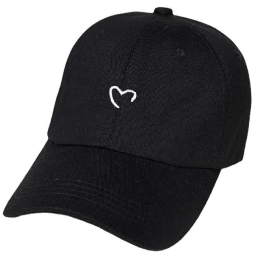 Foto 2 pulgar | Gorra Casual Funbu color Negro - Corazón Bordado