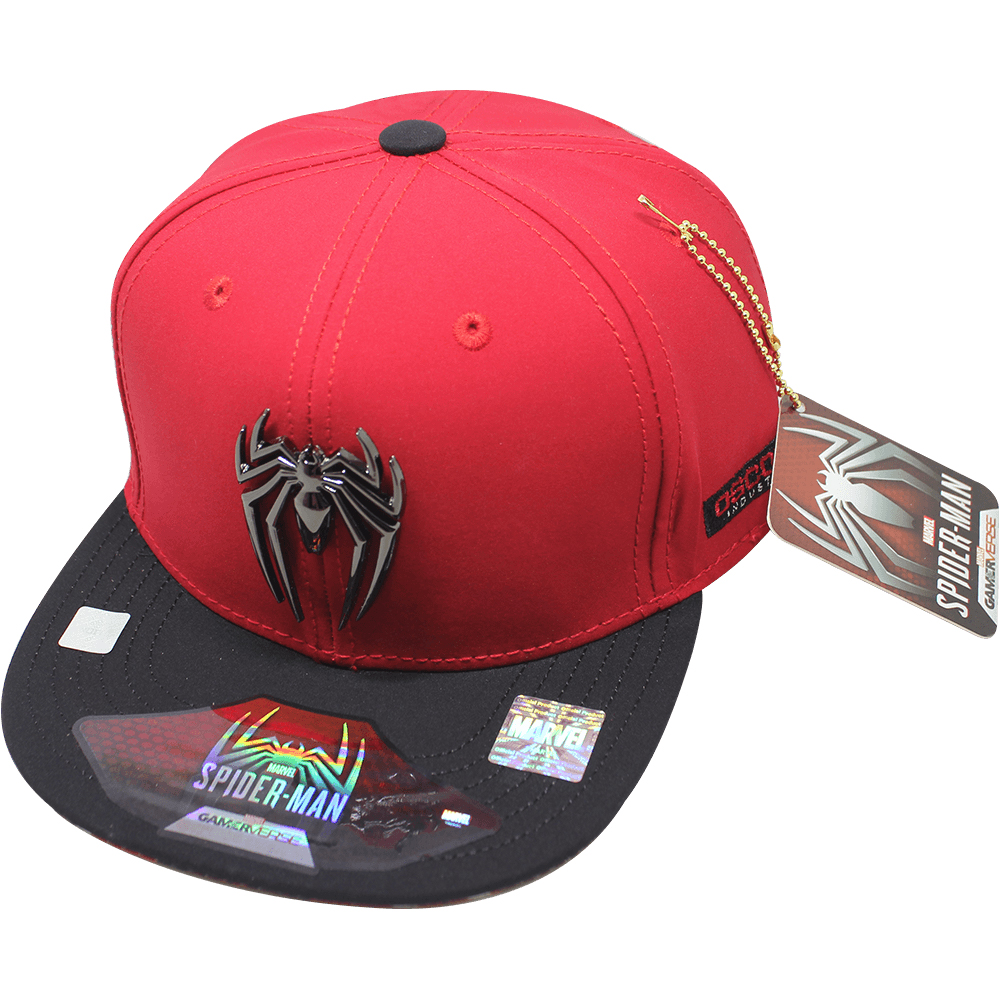 Foto 2 pulgar | Gorra Marvel Spider-man Cromado 54 cm color Rojo/Negro para Niño