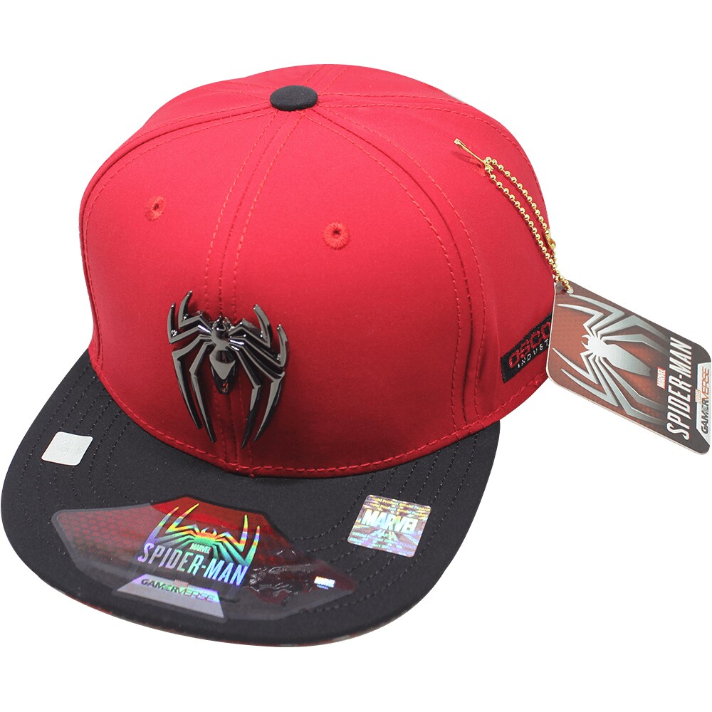 Gorra Marvel Spider Man Cromado Cm Color Rojo Negro Para Ni O