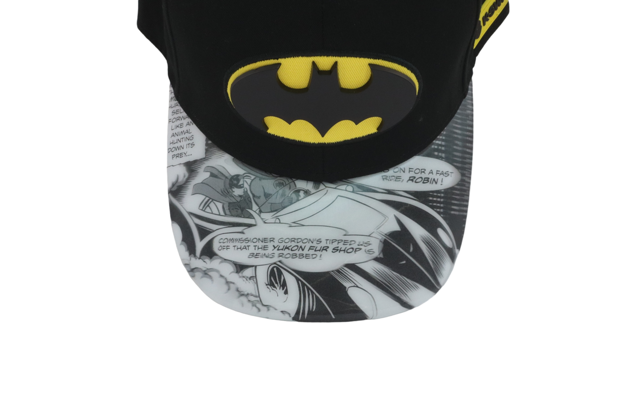 Foto 3 pulgar | Gorra K-swiss Batman Holografica Curva Ajustable Negra