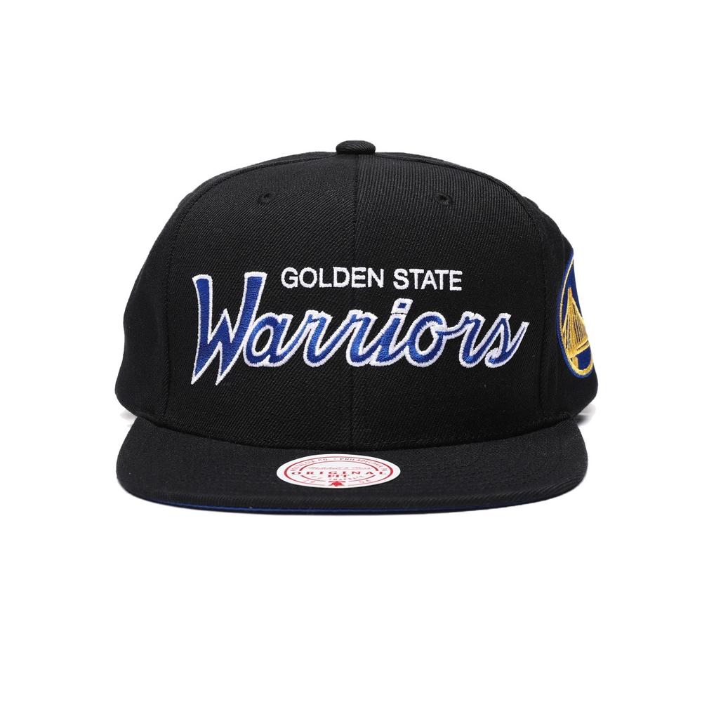 Foto 3 pulgar | Gorra Mitchell & Ness Golden State Warriors Team Script 2.0 Nba Basquetbol Color Negro