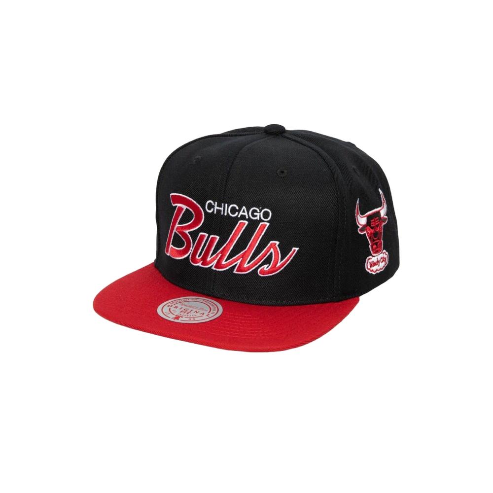 Foto 2 pulgar | Gorra Mitchell & Ness Chicago Bulls Team Script 2.0 Hwc Nba Basquetbol Color Negro