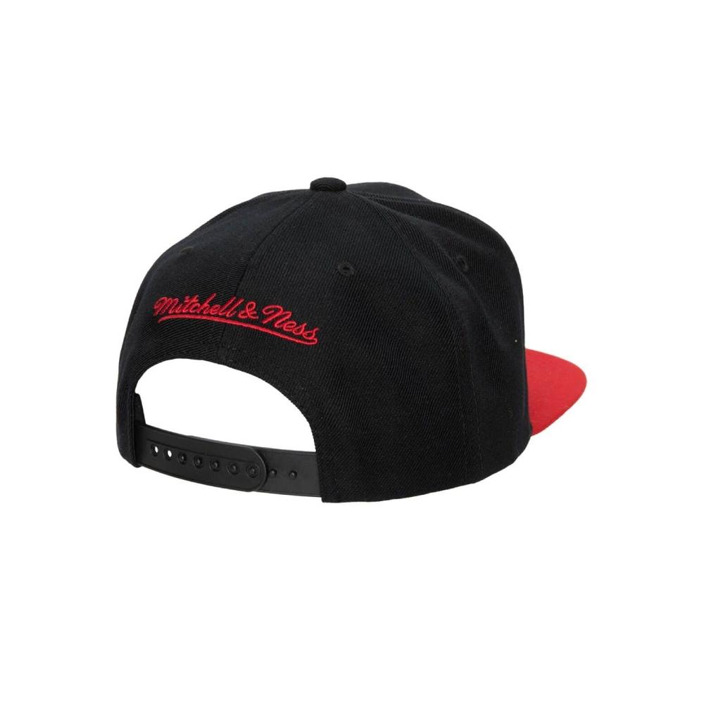 Foto 5 pulgar | Gorra Mitchell & Ness Chicago Bulls Team Script 2.0 Hwc Nba Basquetbol Color Negro