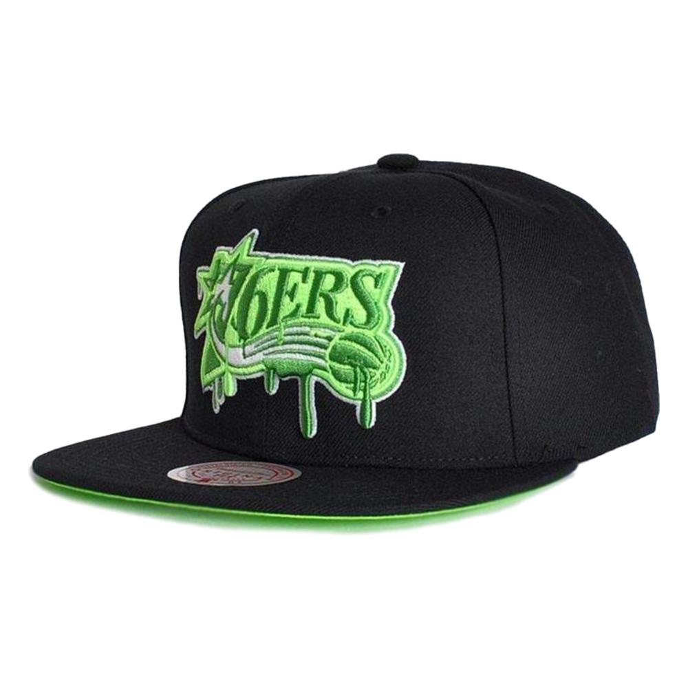 Foto 2 pulgar | Gorra Mitchell & Ness Philadelphia76ers Slime Drip Basquetbol NBA color Negro