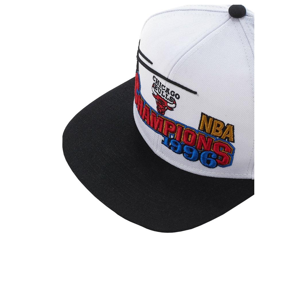 Foto 5 pulgar | Gorra Mitchell & Ness 96 Champions Wave Hwc Chicago Bulls Nba Basquetbol Color Blanco