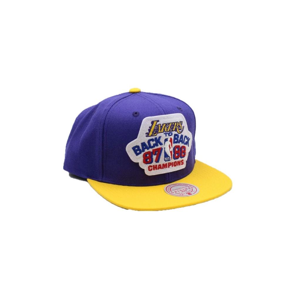 Foto 4 pulgar | Gorra Mitchell & Ness 87/88 Los Angeles Lakers Nba Basquetbol Color Púrpura