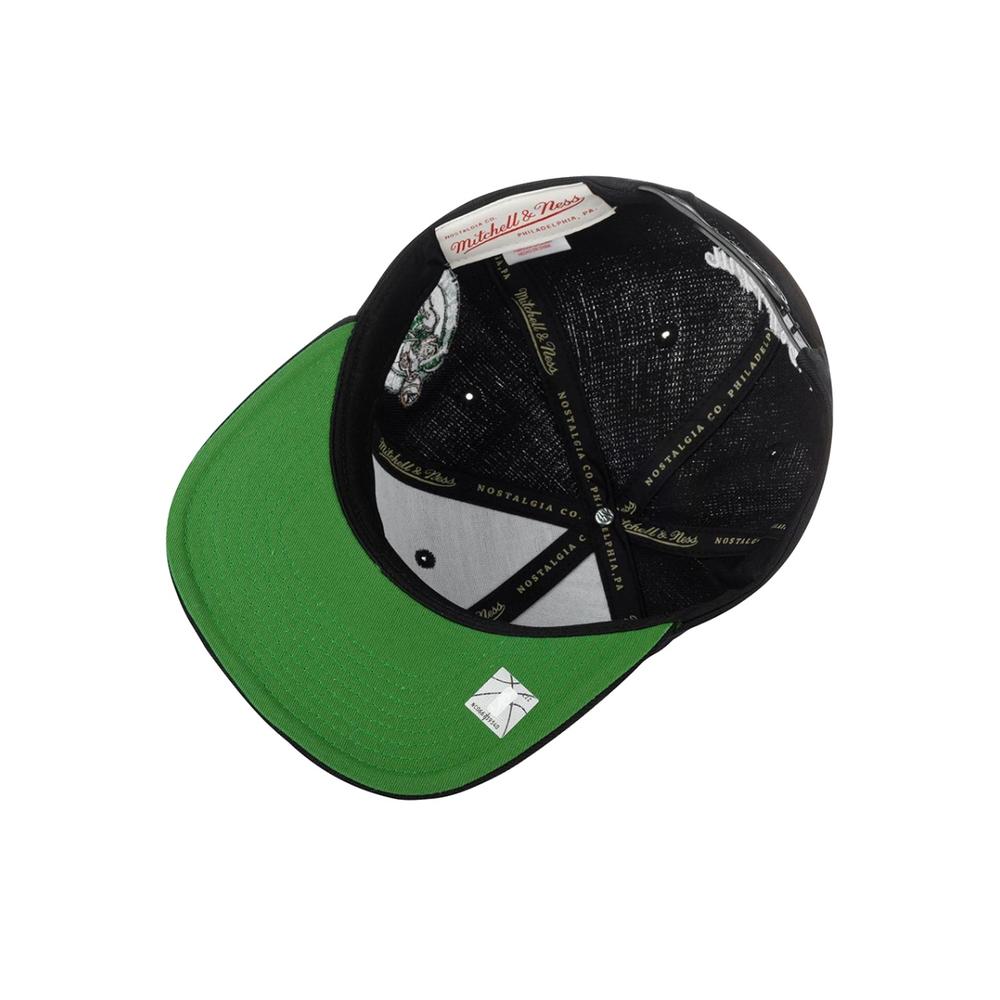 Foto 6 pulgar | Gorra Mitchell & Ness Boston Celtics Team Script 2.0 Nba Basquetbol Color Negro