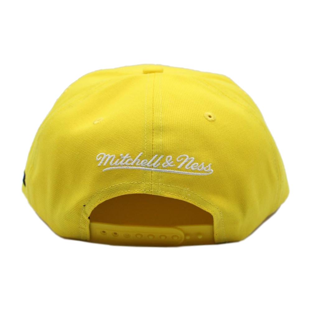 Foto 3 pulgar | Gorra Mitchell & Ness Golden State Warriors Hal N Half Basquetbol Nba Color Amarillo