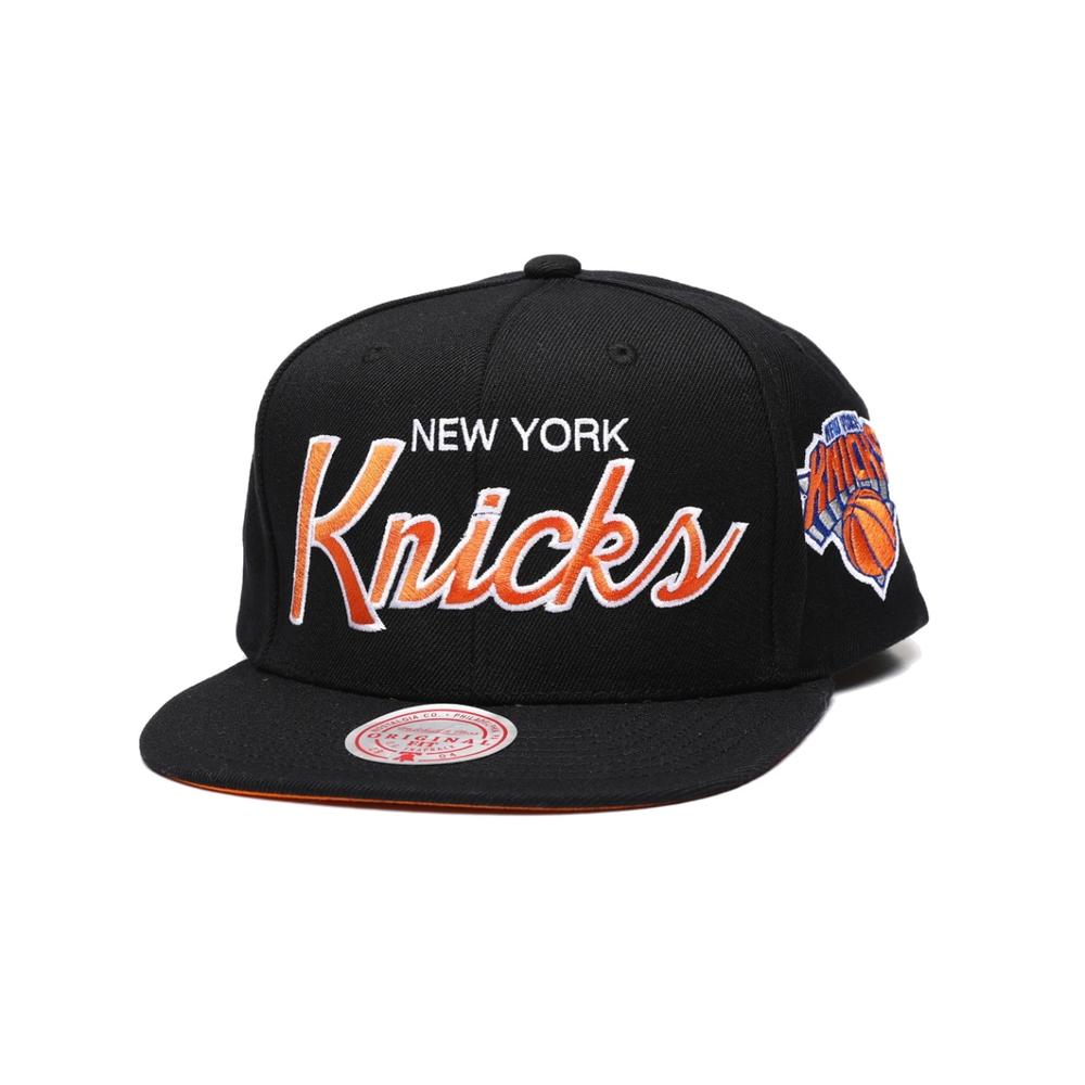 Foto 2 pulgar | Gorra Mitchell & Ness New York Knicks Team Script 2.0 NBA Basquetbol color Negro