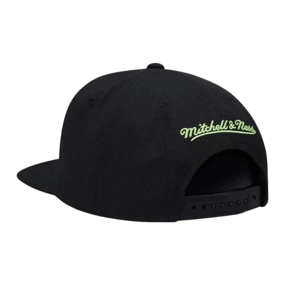 Foto 3 pulgar | Gorra Mitchell & Ness San Antonio Spurs Slime Drip Basquetbol Nba Color Negro