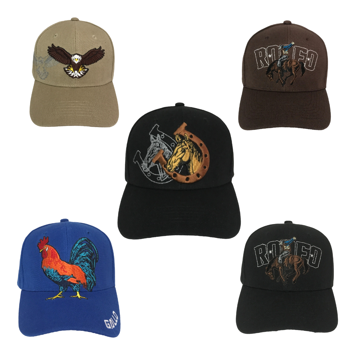 Surtido de Gorra Económica 5 Piezas Vaquera