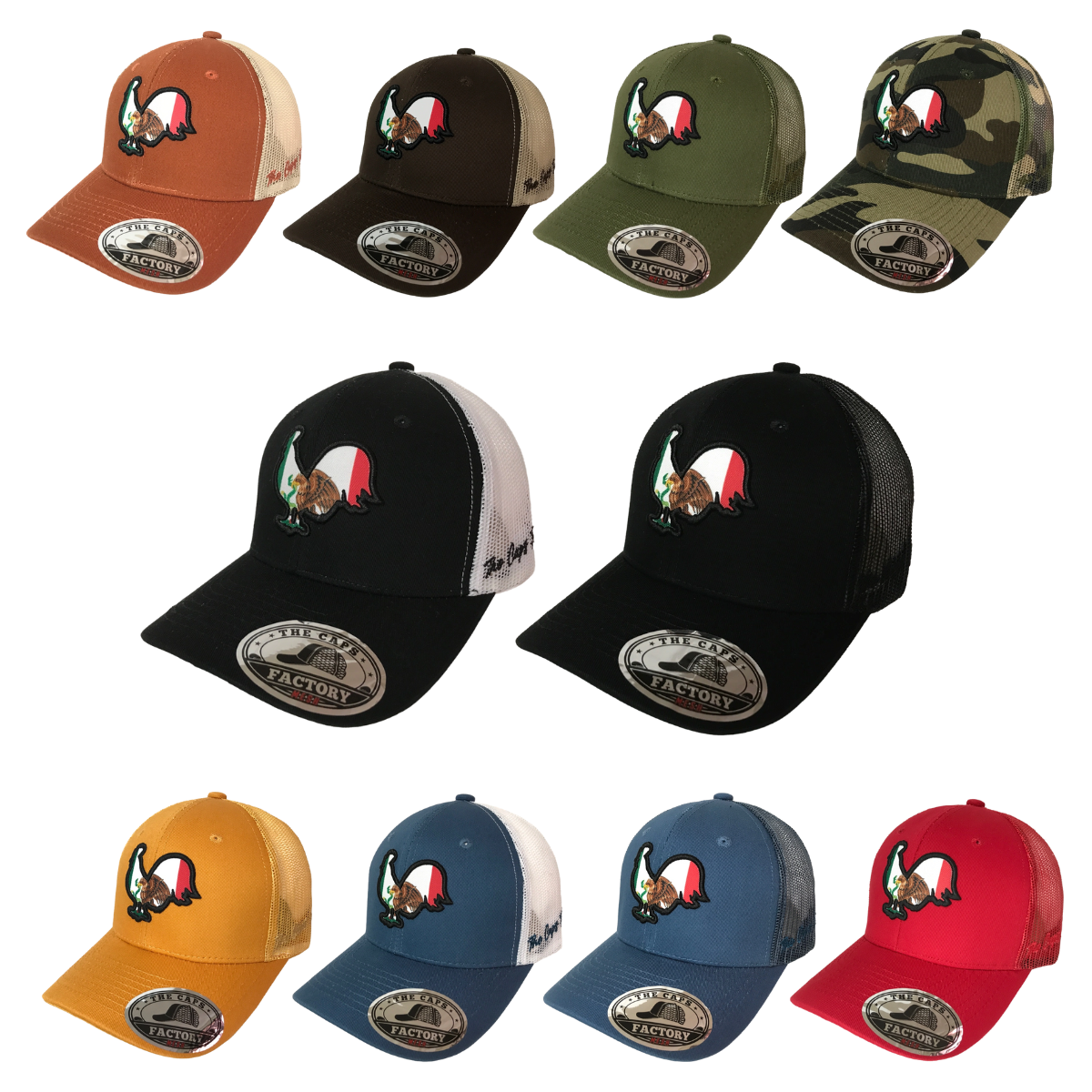 Foto 2 pulgar | Gorras Trucker Multicolor 10 Piezas