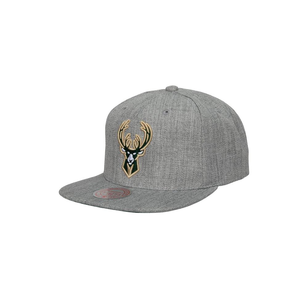 Foto 2 pulgar | Gorra Mitchell & Ness Milwaukee Bucks color Gris para Hombre