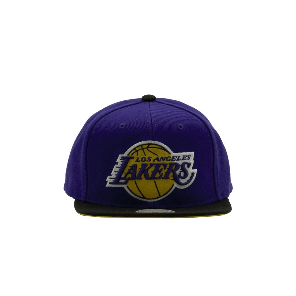 Foto 2 pulgar | Gorra Mitchell & Ness Los Ángeles Lakers NBA Basic color Purpura