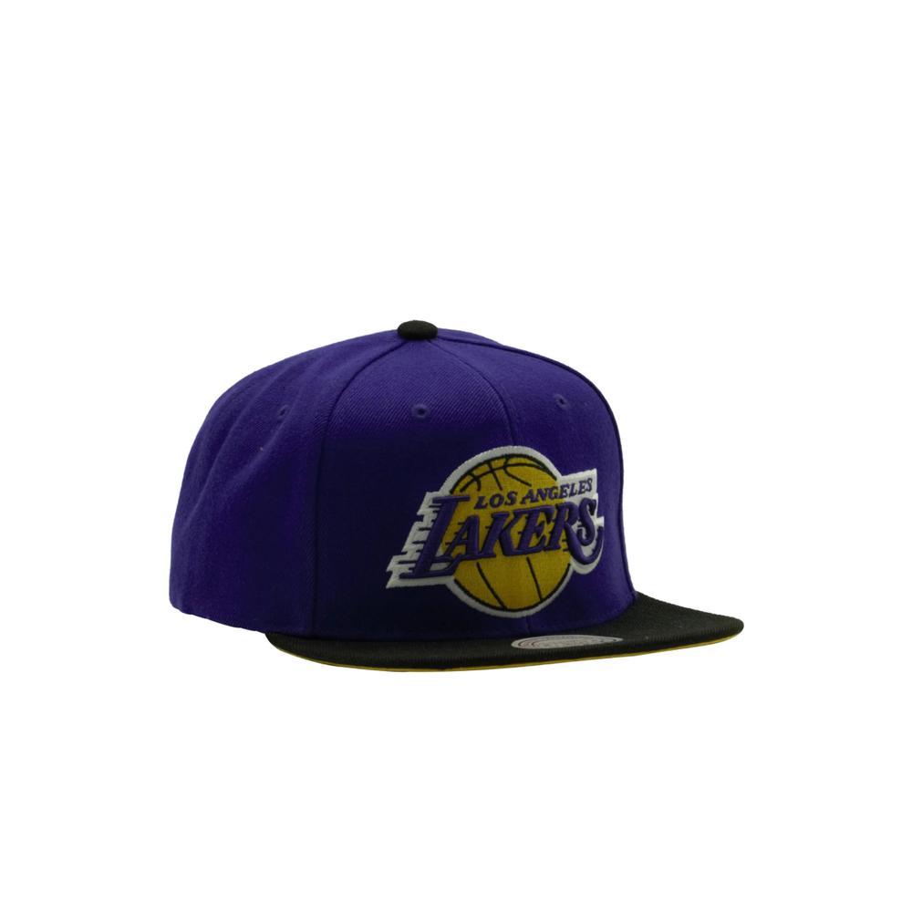 Foto 3 pulgar | Gorra Mitchell & Ness Los Ángeles Lakers NBA Basic color Purpura