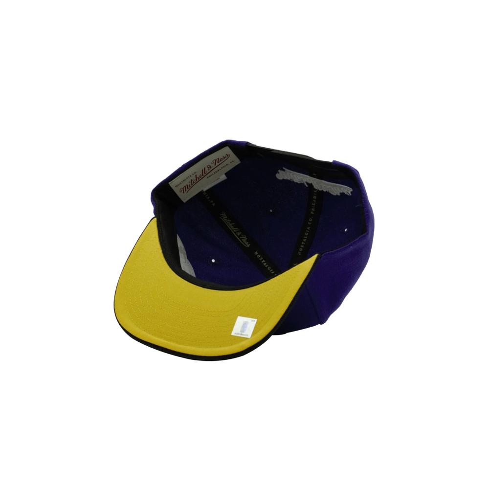 Foto 4 pulgar | Gorra Mitchell & Ness Los Ángeles Lakers NBA Basic color Purpura