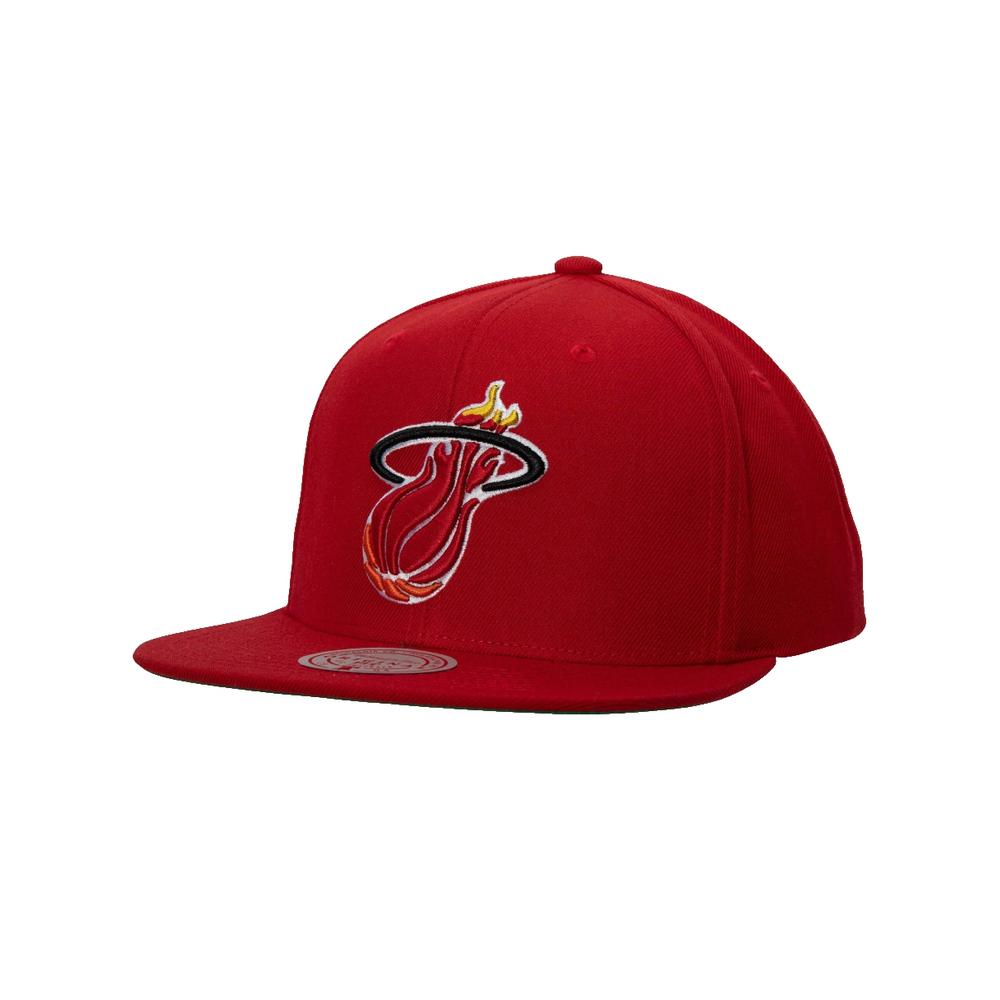 Foto 2 pulgar | Gorra Mitchell & Ness Hwc Miami Heat Rojo