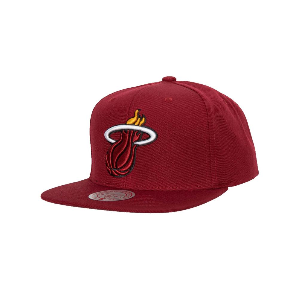 Foto 2 pulgar | Gorra Mitchell & Ness Snapback Miami Heat Rojo