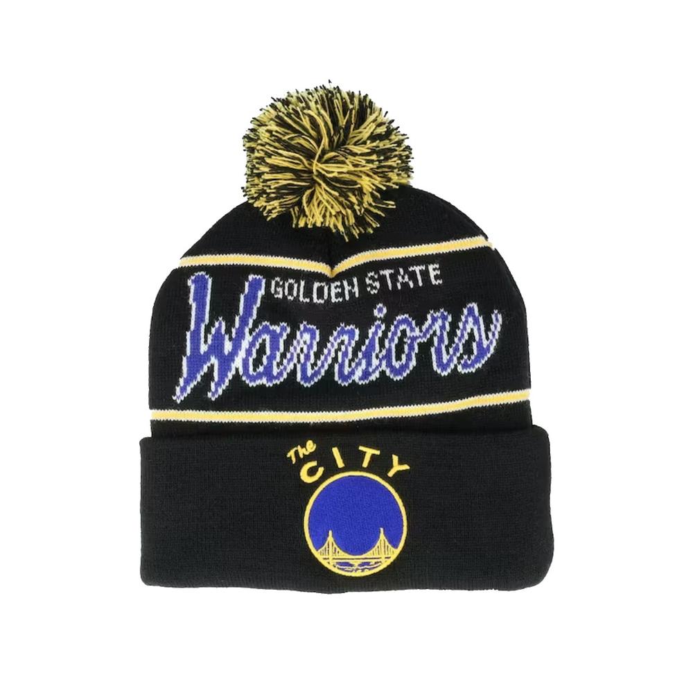 Foto 2 pulgar | Gorro Mitchell & Ness Golden State Warriors Script NBA Negro