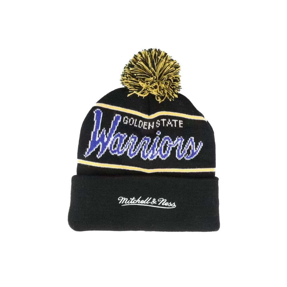 Foto 3 pulgar | Gorro Mitchell & Ness Golden State Warriors Script NBA Negro