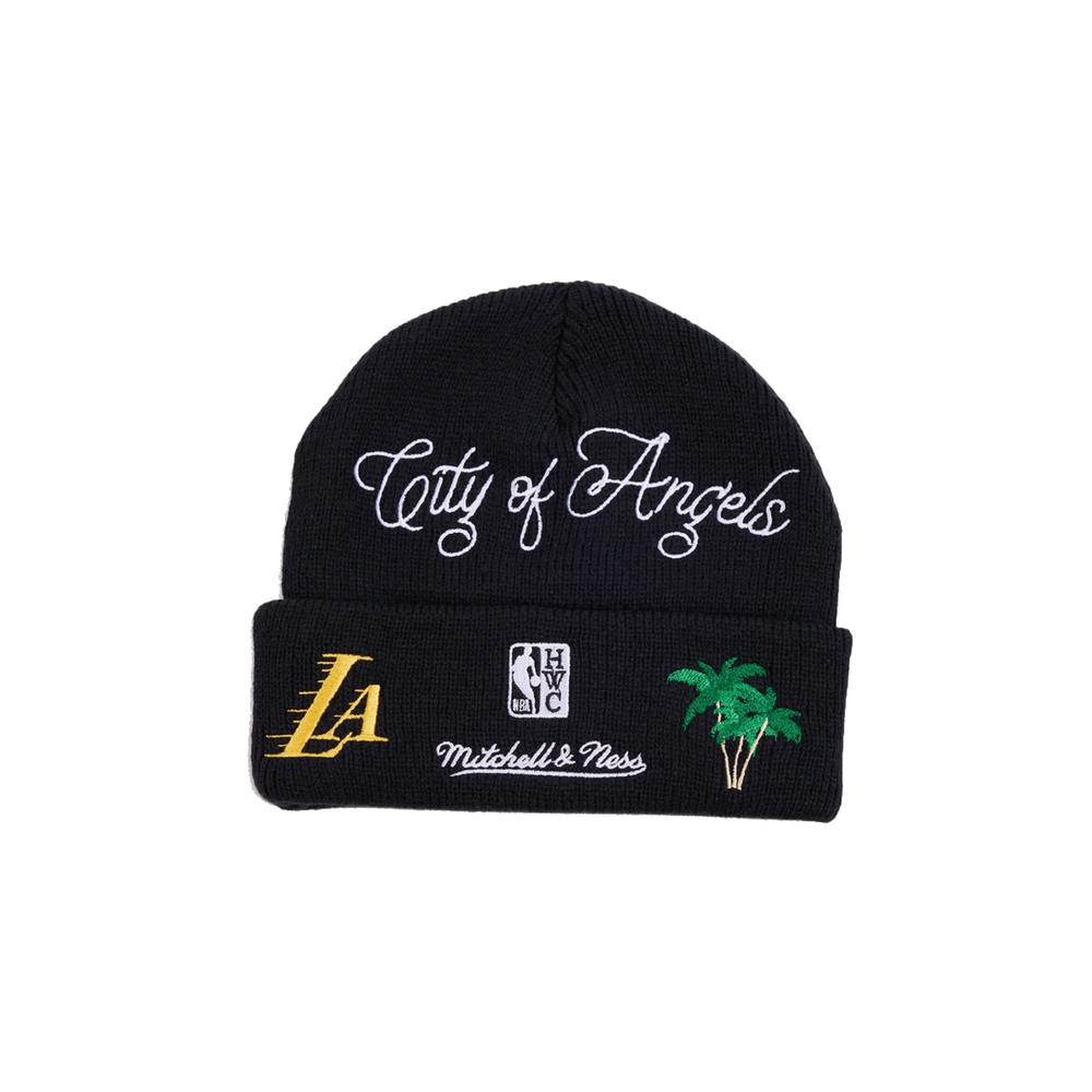 Foto 2 | Gorro Mitchell & Ness Ángeles Lakers Hyperlocal NBA Negro