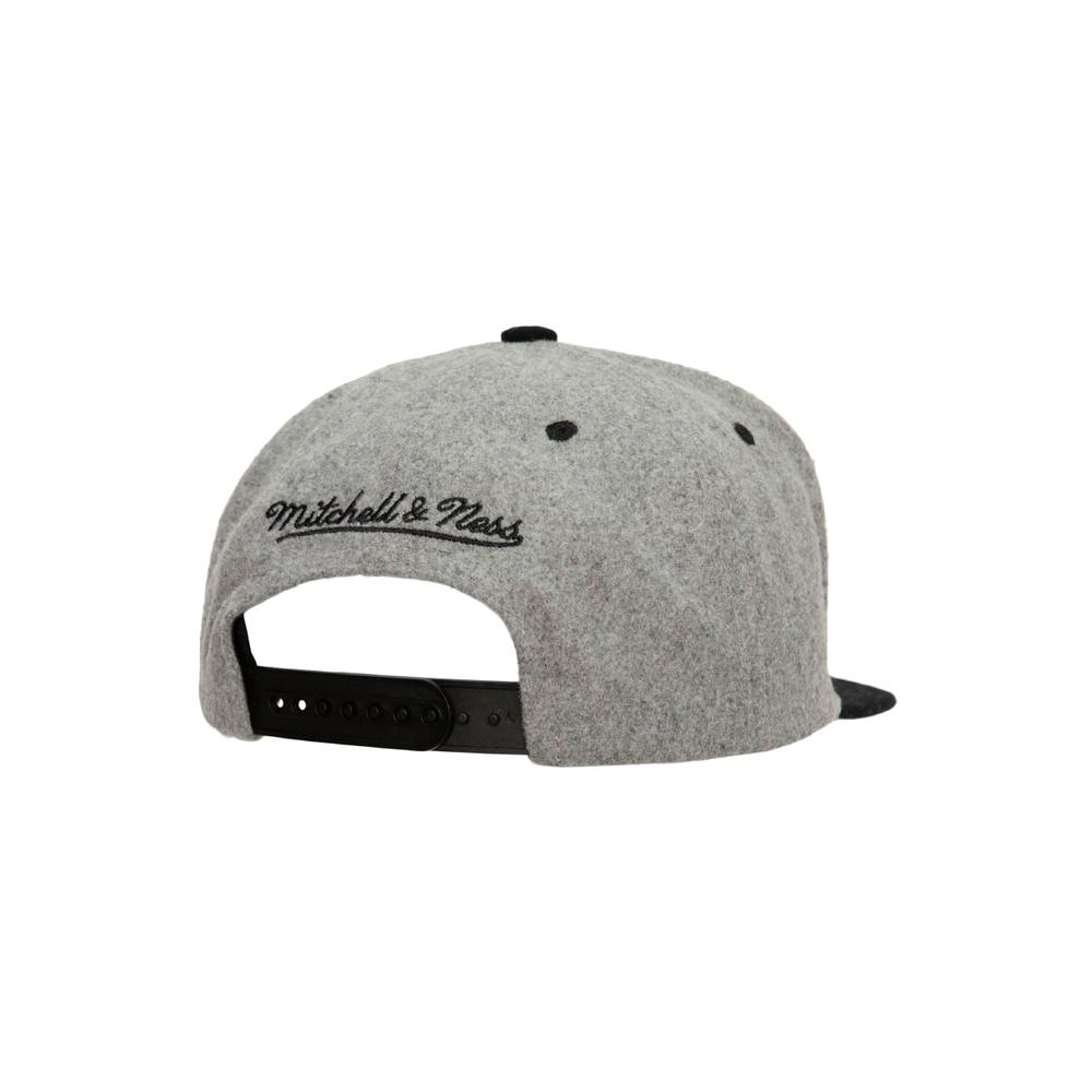 Foto 3 pulgar | Gorra Mitchell & Ness Heat Melton Patch Nba color Gris para Hombre