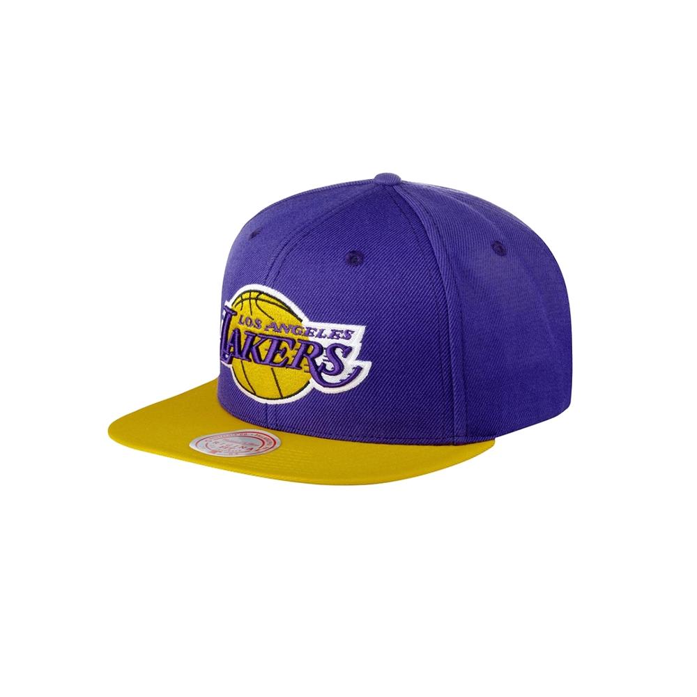 Foto 2 pulgar | Gorra Mitchell & Ness Los Ángeles Lakers color Púrpura para Hombre