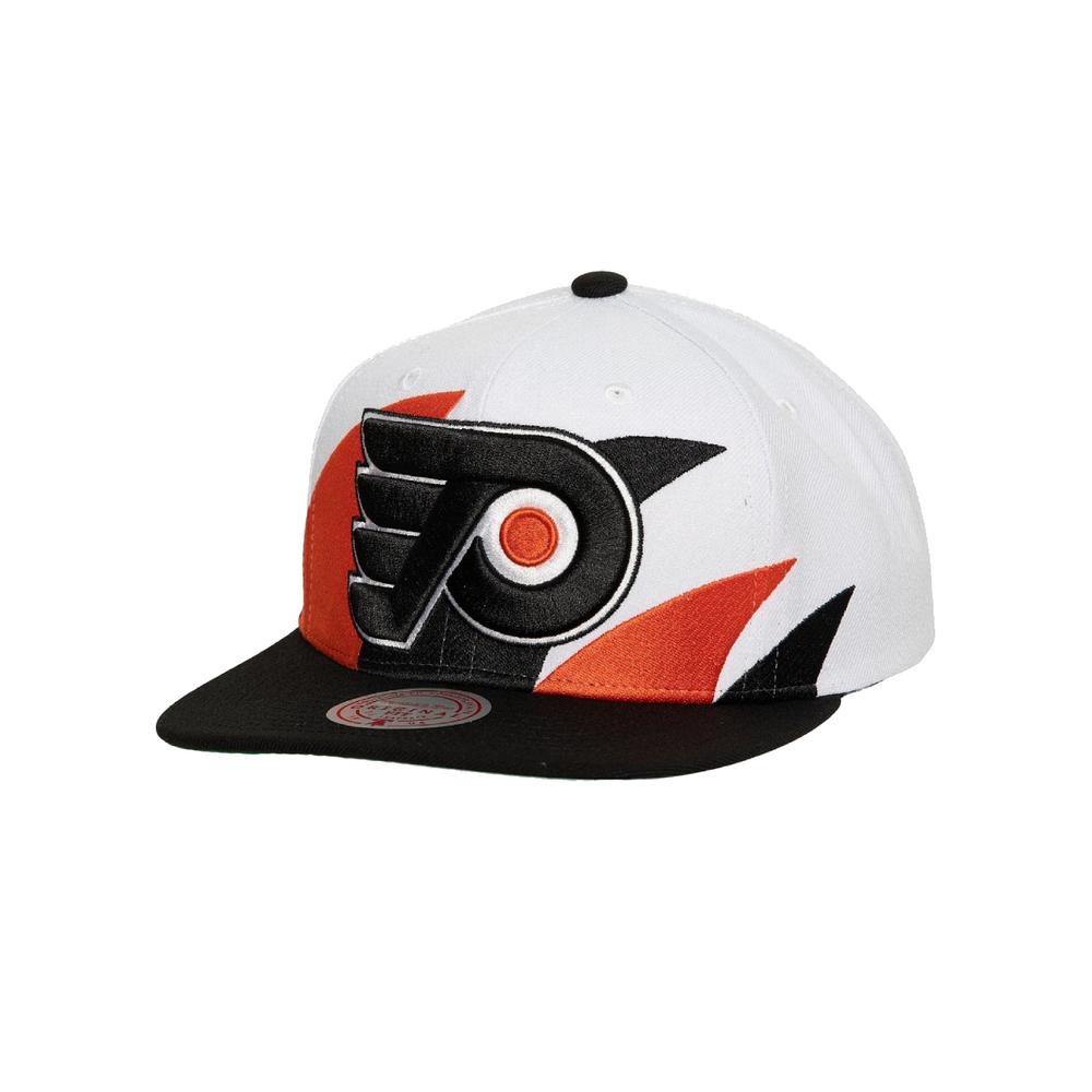 Foto 2 pulgar | Gorra Mitchell & Ness Men's Vintage Sharktooth Philadelphia Flyers Ccolor Blanco