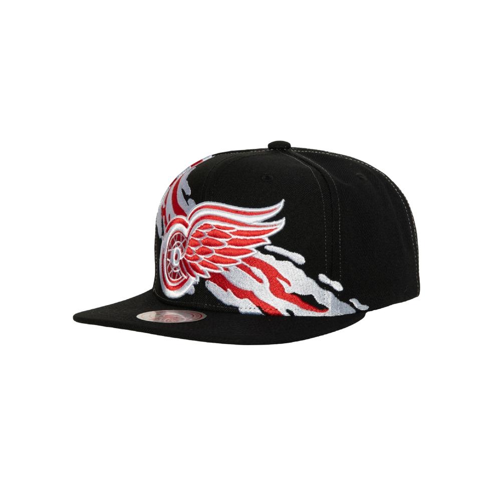 Foto 2 pulgar | Gorra Mitchell & Ness Men's Vintage Paintbrush Detroit Red Wings Negro