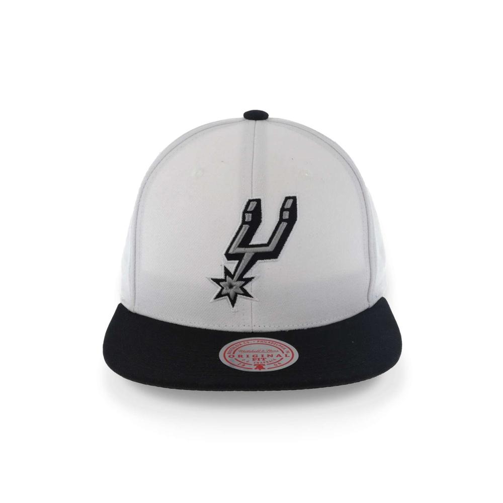 Foto 2 pulgar | Gorra Mitchell & Ness Spurs Core Basic NBA color Blanco