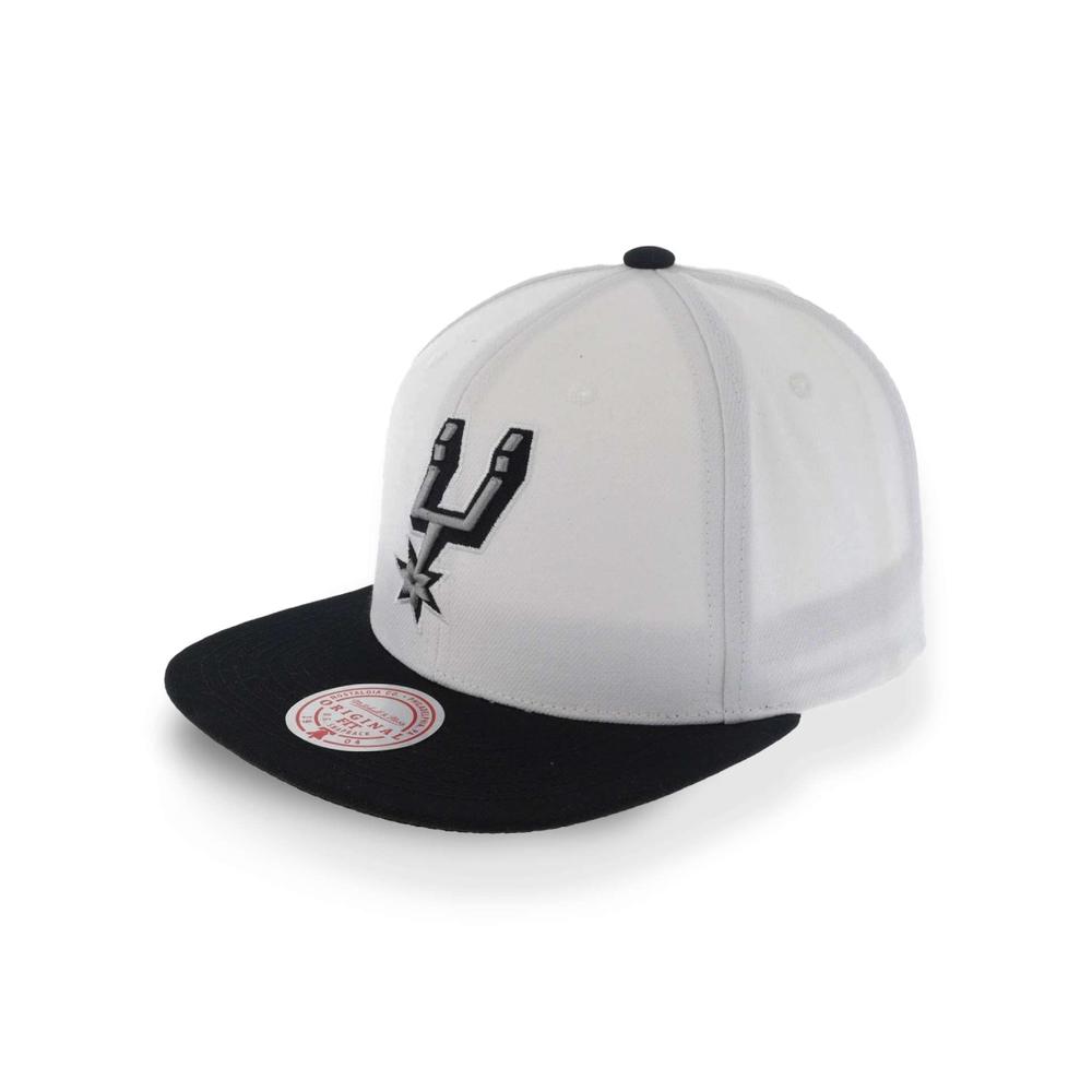 Foto 4 pulgar | Gorra Mitchell & Ness Spurs Core Basic NBA color Blanco