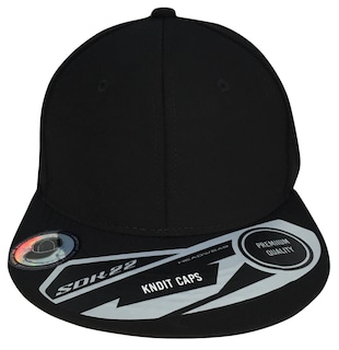 Foto 1 | Gorra Plana Poliéster Cerrada 6 Gajos Negro