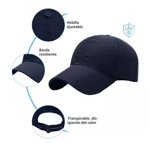 Foto 3 pulgar | Gorra de Béisbol Genérico color Azul para Hombre