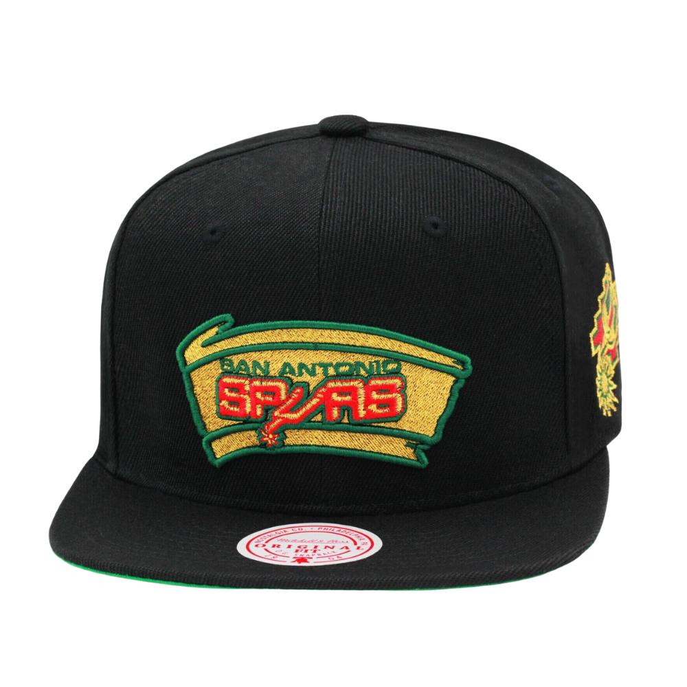 Foto 2 pulgar | Gorra Mitchell & Ness San Antonio Spurs Bhm Logo Nba Negro