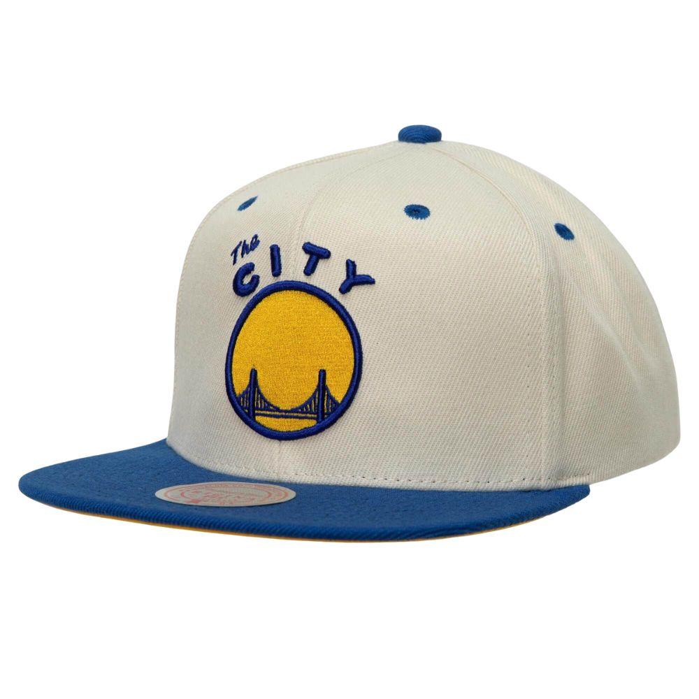 Foto 2 pulgar | Gorra Mitchell & Ness San Francisco Warriors Vela Basquetbol NBA Beige