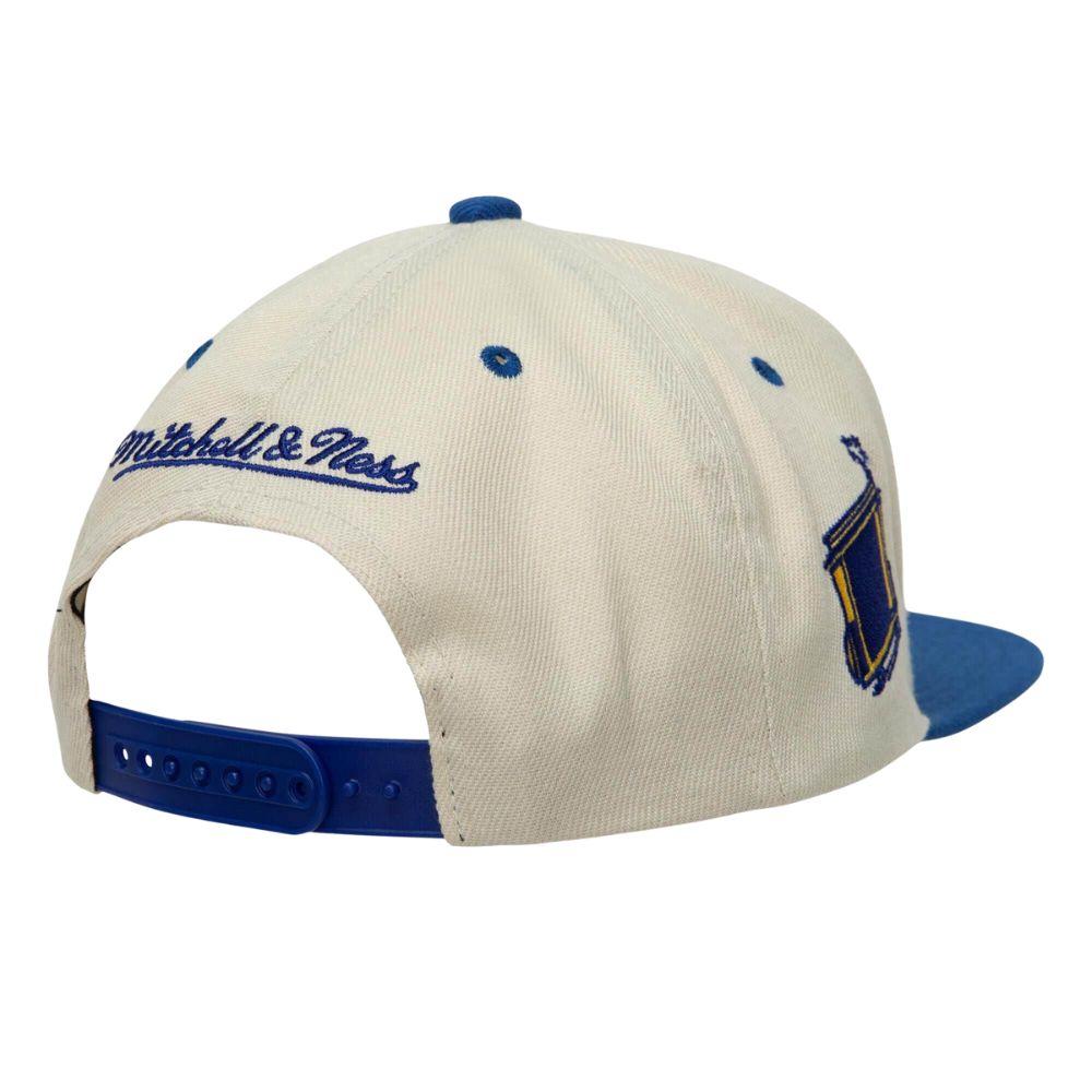 Foto 3 pulgar | Gorra Mitchell & Ness San Francisco Warriors Vela Basquetbol NBA Beige