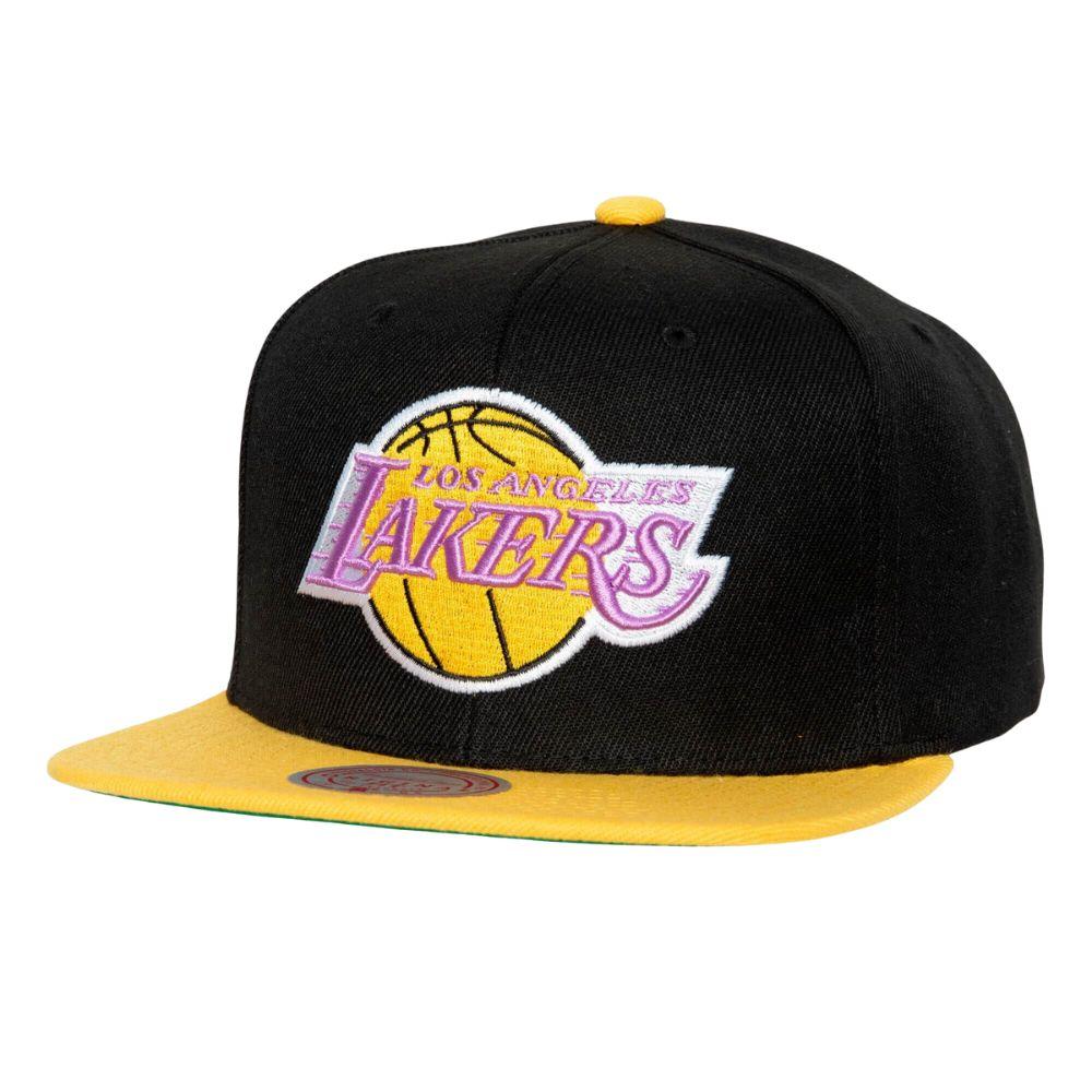 Foto 2 pulgar | Gorra Mitchell & Ness Los Ángeles Lakers Side Core 2.0 Negra