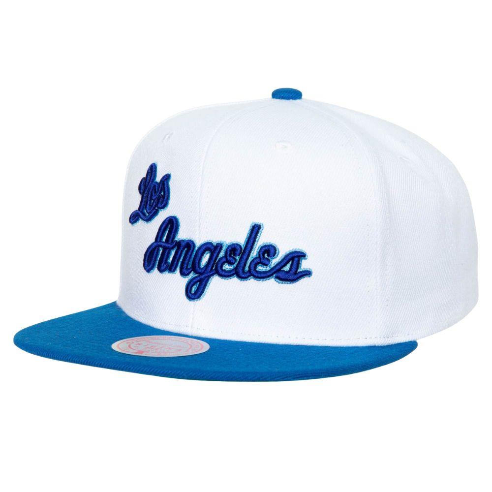 Foto 2 pulgar | Gorra Mitchell & Ness Los Ángeles Lakers Side Core 2.0 Nba Blanco para Hombre