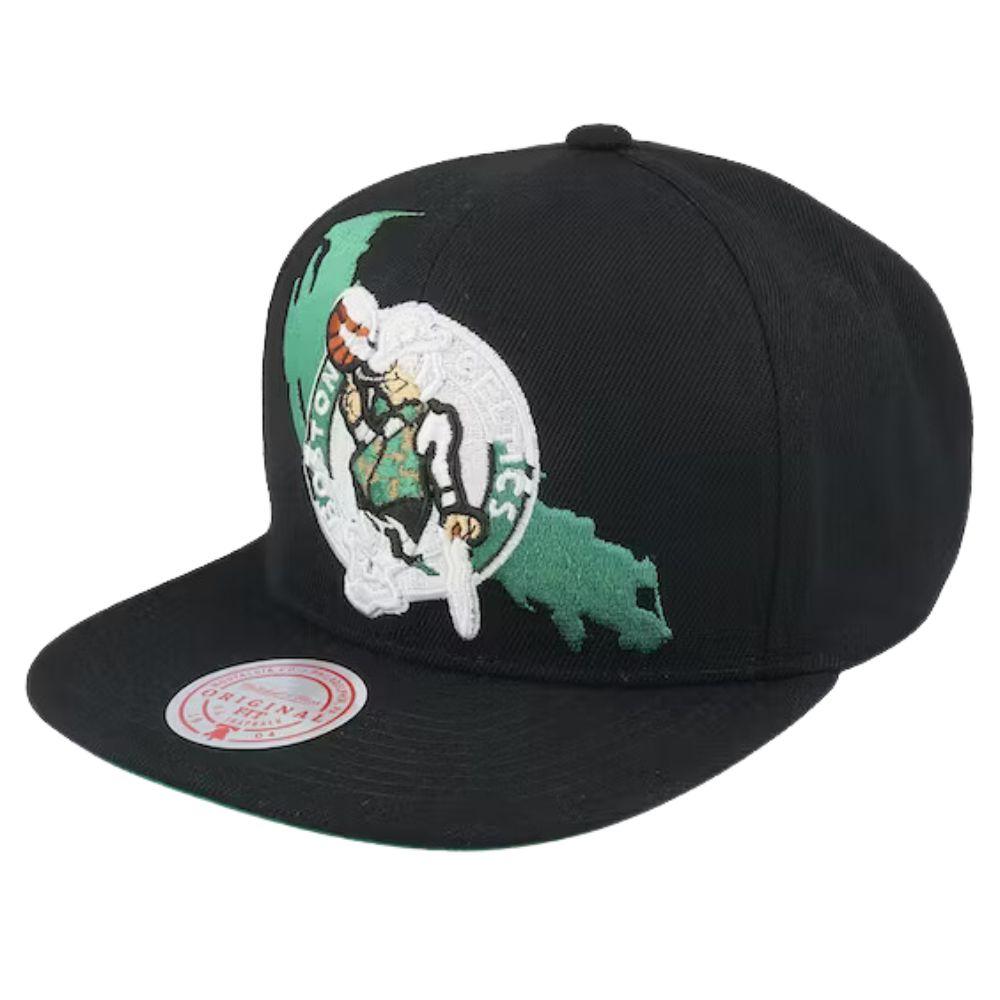 Foto 2 pulgar | Gorra Mitchell & Ness Boston Celtics Paint Nba color Negro para Hombre